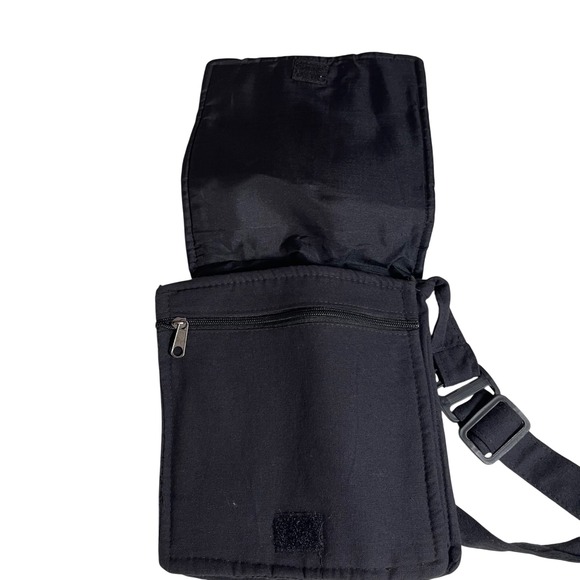 Bohemian Patchwork Shoulder Bag Multi Color Om Symbol Adjustable Strap - Picture 3 of 6